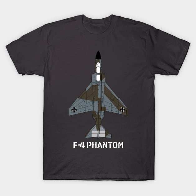 McDonnell Douglas F-4 Phantom II (Luftwaffe) T-Shirt by BearCaveDesigns